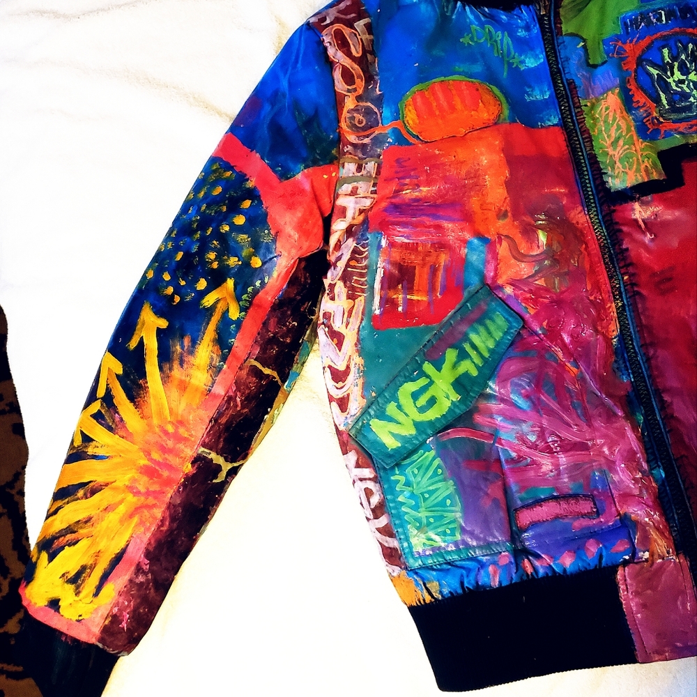 UND'UN Hooded Biker Bomber 'Nay Palm' - Picture 3 of 8